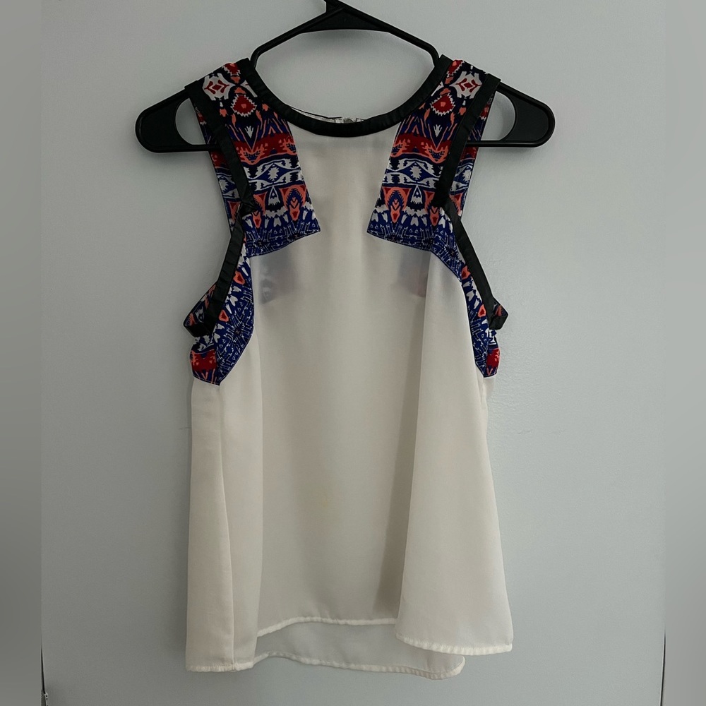Express Aztec Printed Tank Top, Size Small